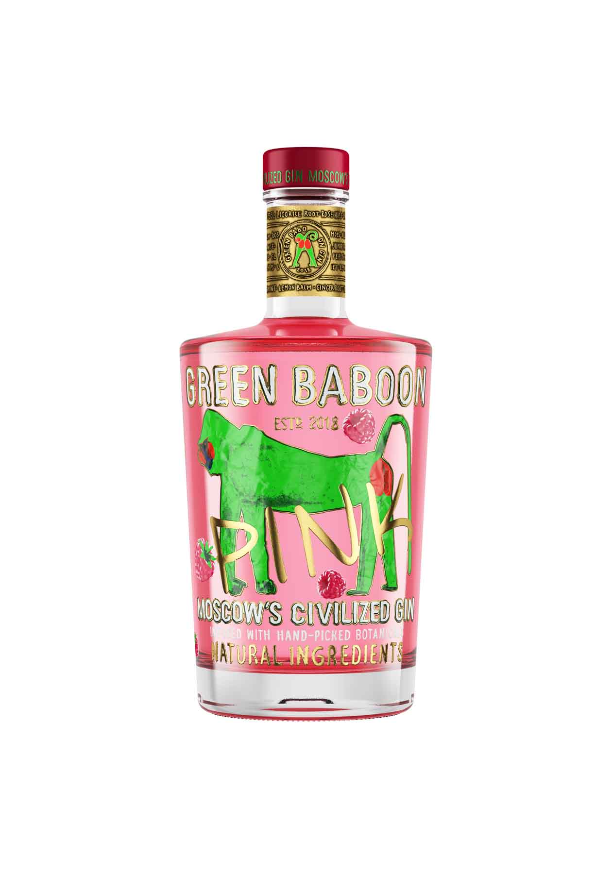 Green Bamboon Pink Gin 70cl